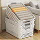 Yong Huan snack miscellaneous storage basket finishing basket home desktop storage box kitchen cabinet basket 1 shot 3 large white to get 3 thickened Japanese storage basket