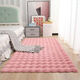 Fantasy Cream Bubble Plush Imitation Rabbit Fur Coffee Table Living Room Solid Color Simple Floor Mat Bedroom Carpet Bay Window Soundproof Bedside Blanket 60x160cm Thickened Encrypted TT Rabbit Fur Sakura Pink