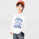 Duojia comfortable and close-fitting | Class A boys' pure cotton printed T-shirts spring and autumn children's casual sports breathable long sleeves