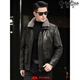 GOLDLION G+Goldlion Leather Men's Genuine Leather Haining Jacket Short First Layer Cowhide Mink Fur Collar Down Jacket Fur Black Down Liner L Recommended weight 110Jin Jin is equal to 0.5kg -125Jin Jin is equal to 0.5kg