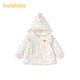 BALABALA balaOne BALABALA children's clothing girls' coats baby tops 2026 new spring clothes sweet white tone 00311 80