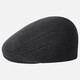 Kangol (KANGOL) hat men's hat women's beret 507 wool hat flat top art retro British style literary versatile same style Black black S 54-55cm
