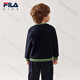 FILA KIDS Children's Clothing Boys' Sweaters 2026 Spring New Children's Comfortable Casual Tops Legend Blue-NV 105 cm