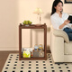 Jiayi sofa movable side table solid wood narrow side cabinet simple trolley living room coffee table small apartment tea table table