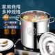 Extra thick 304 stainless steel barrel round barrel with lid soup pot soup barrel household brine barrel oil barrel water storage barrel large capacity pot 304 extra thick diameter 60 height 60