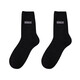Zhuji socks men's winter thickened terry socks pure cotton deodorant mid-calf socks plus velvet floor socks sleep socks fever 4 pairs black 2 light gray 2 one size fits all