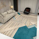 Fantasy, fashion, simple and elegant living room large carpet, personalized artistic geometric pattern floor mat, sofa front coffee table blanket, can be customized JH+075 160x230 cm (environmental protection and mite removal)