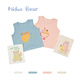 Nido Bear Summer New Baby Vest Men's and Women's Baby Inner Tops Baby Class A Vest Sports Breathable Rabbit Cake 80 cm
