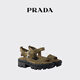 PRADA/Prada gift women's canvas sandals shoes army green 37