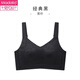 Modal Seamless Full Cup Bra Champagne White Large Size Women's Underwear Breast Control Anti-Sagging Adjustable Bra Classic Black L 36/80BC Full Cup