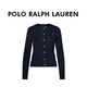 Ralph Lauren women's new early spring women's trendy loose version casual sports long-sleeved knitted cardigan navy blue L