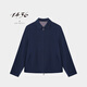 14361436 Business 2026 Spring/Summer Small Lapel Round Machine Fine Texture Men's Jacket Navy M