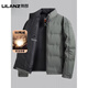 LILANZ Official Winter Men's Short Down Jacket Middle-aged Men's Business Stand Collar Dad Winter Clothing Personal Warm Jacket Men 9906 Shrimp Green 90 Duck Down - Flagship Model L 175 115-130 Weight
