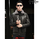GOLDLION G+Goldlion Leather Men's Genuine Leather Haining Jacket Short First Layer Cowhide Mink Fur Collar Down Jacket Fur Black Down Liner L Recommended weight 110Jin Jin is equal to 0.5kg -125Jin Jin is equal to 0.5kg