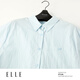 ELLE blue high-end loose long-sleeved shirt for women 2026 spring new lapel commuter style fashionable shirt blue S