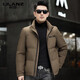 LILANZ Men's Short Down Jacket 2025 Winter New Thick Warm Stand Collar Men's Jacket Trendy Winter Clothes Brown L 175