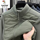 啄木鸟（TUCANO）秋冬新款男士轻薄羽绒服户外加绒加厚保暖冲锋衣内胆抓绒外套 JD25815-军绿 2XL 建议120-140斤穿