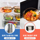 Tuojin high temperature resistant glass bowl with lid for household microwave oven special heating vessel light wave oven hot vegetable instant noodle bowl steamed egg bowl 2 pieces + 2000ml