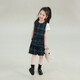 UTOUTO Big Ear Elephant Girls Lace Plaid Vest Skirt 2026 Spring New Sleeveless Casual Skirt 2633039 Gray Plaid Pre-sale second batch around late January 80