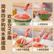 Yong Huan eats watermelon, cuts into cubes, dices and cuts melon cutting tools, household melon eating fork, fruit divider, meat remover, watermelon cutting, 3-piece melon cutting set, can be cut, scraped and forked - 304 steel