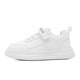 BOBDOG children's shoes 2026 boys' low-top casual shoes spring children's sneakers women's running shoes big children's versatile white shoes white 26 suitable for feet 15.5cm long