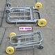 Cat hand trolley for household use, folding truck and luggage, convenient trailer, luggage trolley, light trolley, shopping cart, 4-wheel stainless steel with brakes, load-bearing 400Jin, Jin is equal to 0.5kg, 2 ropes
