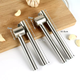Yusenyi 304 stainless steel garlic press aluminum alloy garlic masher extended garlic peeling garlic masher kitchen garlic garlic paste tool short style