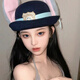 Ji Mi Judy Hat Rabbit Bowler Hat Zootopia Police Officer Judy Hat Children's Adult Headband Headwear Hat Judy Hat Adult Version (57cm) Adjustable