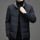 Snow Flying (SNOWFLYING) high-end down jacket men's 2025 winter new stand-up collar white duck down short thickened casual winter warm jacket gray