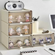 Yusen Yiyake display cabinet storage box transparent box desktop drawer-type blind Mart ornaments hand-made power rack storage bubble (five-layer display and storage) thickened and no odor (five-layer display and storage) thickened and no odor