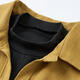 CHOCOOLATE it women's loose lapel long-sleeved shirt women's 2026 spring new yellow comfortable versatile fake two-piece top yellow L
