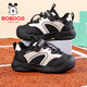 BOBDOG children's shoes 2026 new spring breathable running shoes for boys and older children, girls' shoes, mesh children's sports shoes, black/meter 26, suitable for feet length 16.0CM