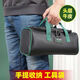 Baichao tool bag genuine cowhide tools small electrician durable first layer cowhide thickened portable multi-functional storage bag first layer cowhide horizontal