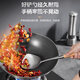 Yang Bo Cai Er YANG BO EXTRA EAR316 stainless steel soup spoon household large soup anti-scalding spoon thickened kitchen utensils spatula long wooden handle porridge spoon frying spoon 316 long handle soup spoon-rosewood handle