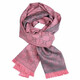 Gucci (GUCCI) Fashion Women's GG Jacquard Scarf Double G Wool Tassel Shawl Knitted Scarf New Year's Gift Pink Gray 133483(1272) One Size Size 180*48cm