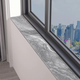 Yusenyi marble window sill mat bedroom no-wash pvc leather extremely narrow bay window mat waterproof sunscreen can be customized Pandora marble 10x100cm