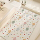 Yusenyi Bathroom Floor Mat Bathroom Toilet Large Size Carpet Cream Wind Diatom Mud Water Absorbent Anti-Slip Speed Weiwei Bright Star Vertical Version 100x120CM (Floor-Floor Non-curling Large-size Balcony Universal)