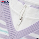 FILA children's clothing dress 2026 spring new style girls and children's fake two-piece woolen pleated skirt cloud white-WT 120