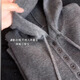 Hot selling hot style gray casual hooded knitted pullover sweater for women 2025 autumn new style simple and loose gray L recommended 106-115Jin Jin equals 0.5kg