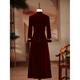 Tingxin's mother-in-law's wedding dress, new style noble and stylish dress, mother's wedding dress, burgundy M