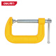 Deli G-shaped clamp C-shaped woodworking clamp woodworking clamp quick clamp holder grinding tool clamp 3 inches