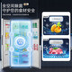 Xinfei (Frestec) side-by-side refrigerator bottom cooling embedded inverter refrigerator active odor purification and sterilization first-class energy efficiency air-cooled frost-free computer temperature-controlled household refrigerator dark gray 833*600*1860mm