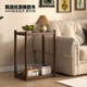 Jiayi sofa movable side table solid wood narrow side cabinet simple trolley living room coffee table small apartment tea table table