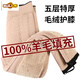 Early diameter wool-filled casual pants for winter, plus velvet and thickened, women's knee pads, high-waisted warm pants, cotton pants for women, extra thick, extra thick Australian wool padding + knee pads and hip pads # XL