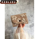Ye Yu card bag women's compact card holder retro multi-card slot ID card holder accordion card bag wind milk coffee color card slot 1 new anti-magnetization