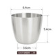 Tuojin stainless steel liquor cup one or two two liang beer half Jin Jin is equal to 0.5 kg outdoor single layer thickened flat bottom metal anti-fall two liang 10 one liang 50ml will enter the wine set of 12