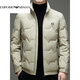 EMPORIO ARMANI Armani winter new men's down jacket for young and middle-aged people casual short stand-up collar thickened white duck down warm down gray green XL 180
