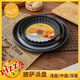 Qiao Bo Lai pizza pan baking pan household oven baking 6-inch 7-8-9-10 inch round pizza set cake mold 1 large brush