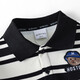 Royal Tong Yuan Boys' Fashionable Velvet Polo Striped Sweater 25 Winter Long Sleeve Tops for Middle and Older Children
