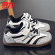 Huali Children's Shoes Simple Boys' Sports Shoes 2026 Spring New Girls Soft Soled Running Shoes Comfortable Children's Shoes Silver Black 27 Inner Length Approximately 17.6cm